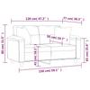 Vidaxl 2-Osobowa Sofa Z Poduszkami, Czarna, 120 Cm, Mikrofibra