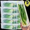 Refrigerator Storage Boxes Fresh Box  Scallions Food Container with Lid Cold Crisper Sealed Kitchen Fresh Fruit Fridge Organizer