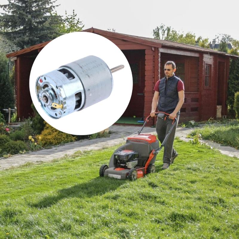 755 Thread Electric Motor 21V Grass Cutter Motor with Long Shaft Power Tool Accessory for Lawn Trimmer Easy to Use