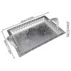 1 creative boat shaped fruit tray, creative metal lunar material snacks, chocolate, nut storage tray with lid.