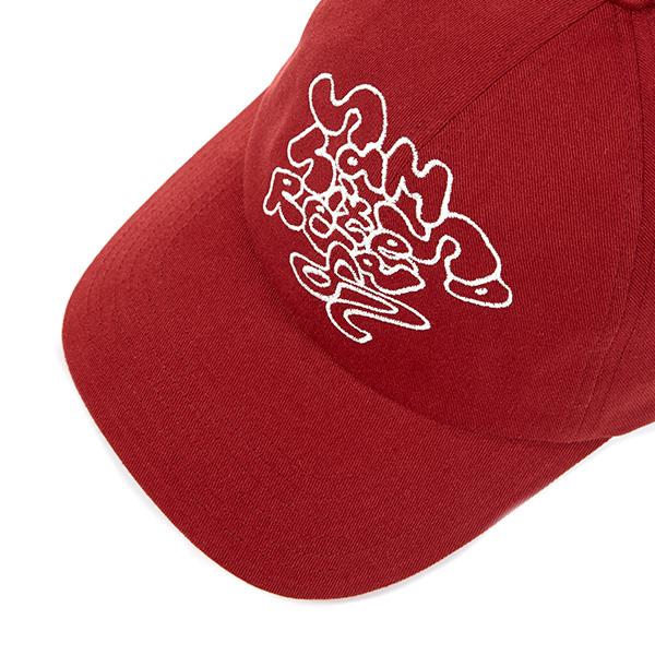 Ssaemsonaiteuledeu Graphic Emb Ball Cap Burgundy Uv660002