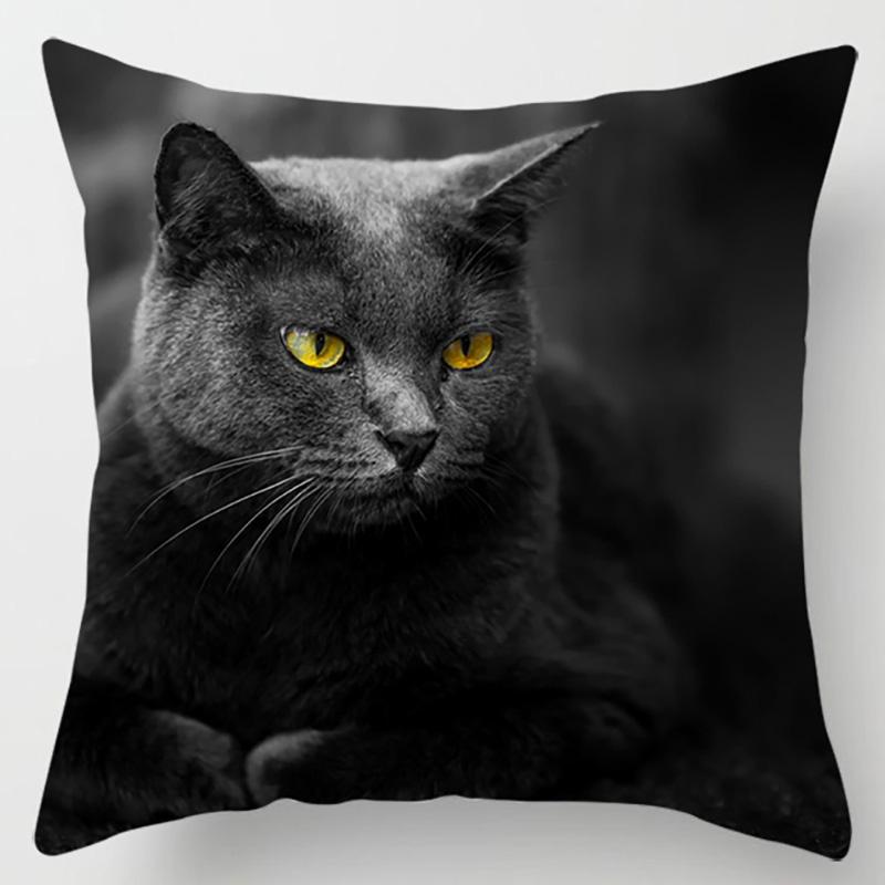 Cute Kitty Series Decorative Pillowcase Office Decoration Living Room Bedroom Children's Room Home Decoration Pillowcase