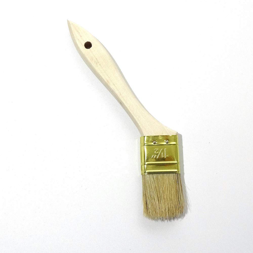 Hakeichi Practical White Pig 12 Pieces Oil-Based Brush, Bristle, 40mm,