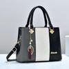 Women's Bags Fashi Trend Design Stripe Hit Color Handbag Shoulder Bag Messenger Bag Korean Style Bag