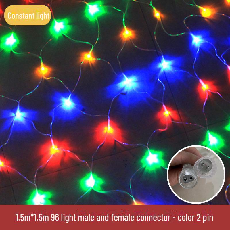 Wasserdichte LED Lichterketten für Fischernetze zur Dekoration von Rasen und Landschaft im Außenbereich