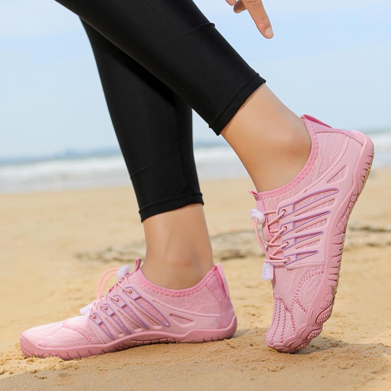 Unisex Aqua Schuhe Leicht Atmungsaktiv Outdoor Watschuhe Schnelltrocknend Strand Aqua Schuhe zum Schwimmen Surfen Kajakfahren Übergröße 36-46