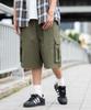 WEGO Nylon Easy Baggy Cargo Half Olive Men's Shorts, Pants,