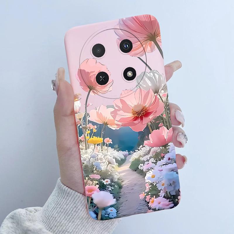 For Huawei Nova 12i Case Flower Girl Design Soft Silicone Phone Case for Huawei Nova12i 12 i 4G CTR-L81 L91 Nova 13i Cover Capa