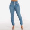 High Waist Stretch Jeans Women Slim Fit Butt Lifting Skinny Pants