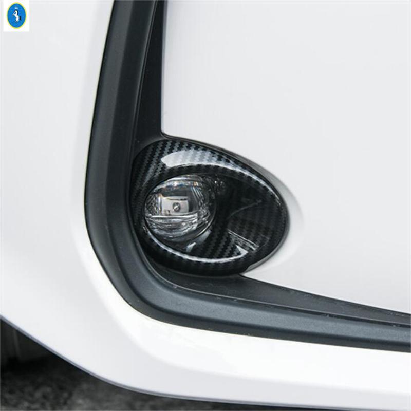 Fit For Toyota Corolla  - 2025 Chrome / Carbon Fiber Auto Front Fog Lights Foglight Lamps Ring Decor Cover Trim Accessories