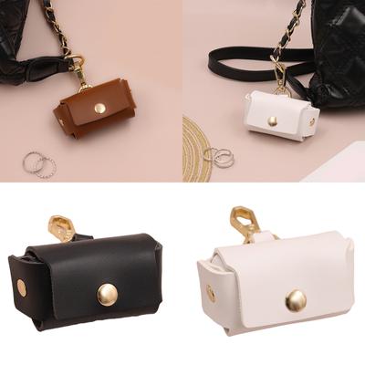 Elegant PU Leather Rings Organizer Versatile PU Leather Rings Box for Dog Collar Stylish Cases for Engagement Gifts