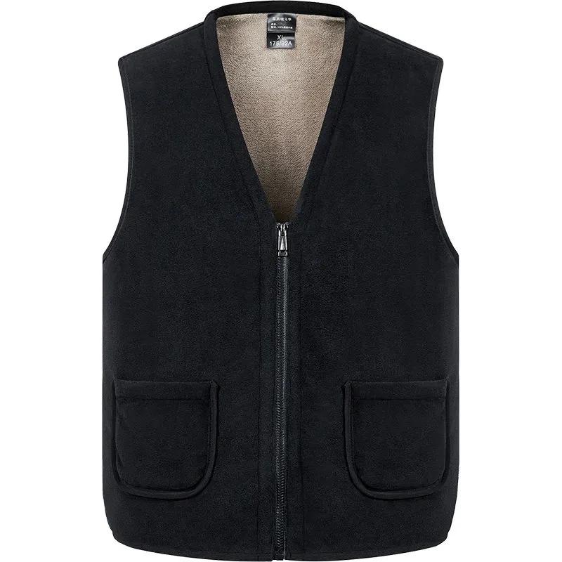 Summer Autumn Winter Plus Velvet Warm Clothes Mens Sleeveless Jacket Casual Coat Windproof Windbreaker Vest For Men Comfortable Personalized Clothes