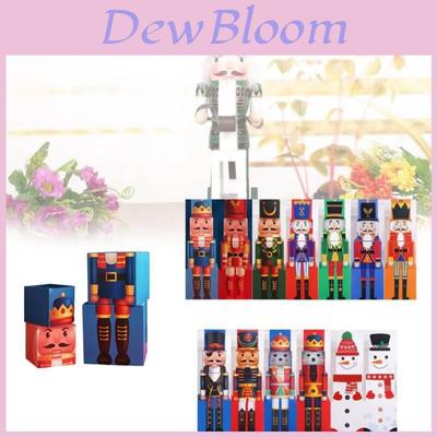 Cajas apilables de cascanueces Decoraciones de papel elegantes para Navidad y eventos