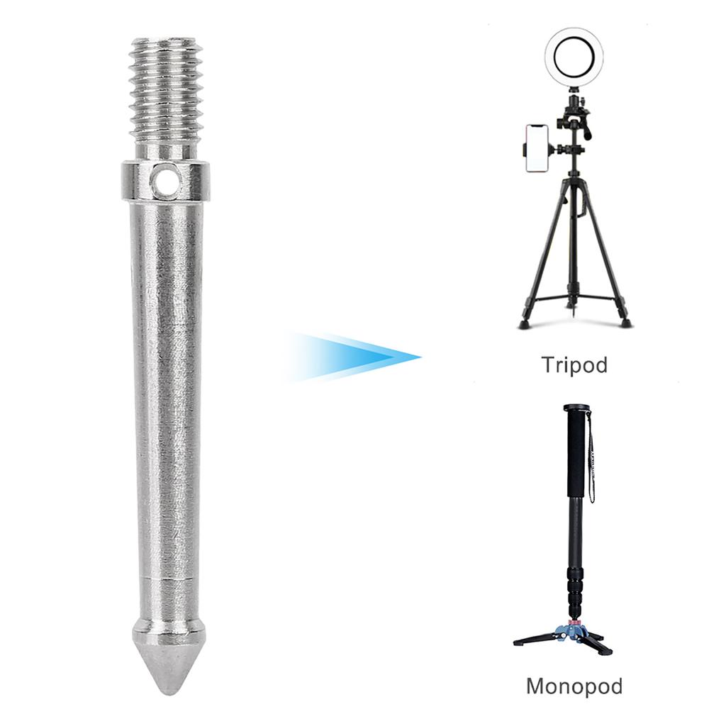 Metal Spike Mount Adapter for Tripod Monopod with 3 8 Inch Screw Thread Camera Accessories