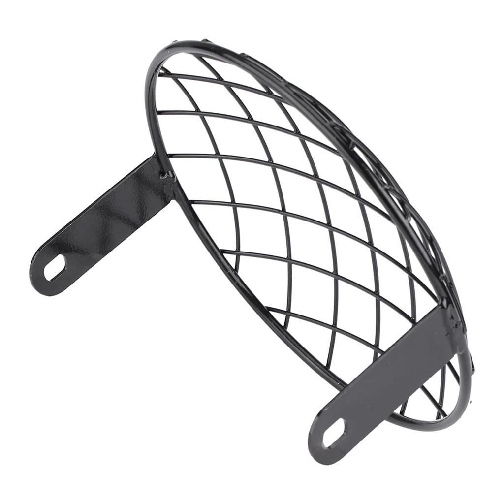 8" Headlight Grille, Motorcycle Headlight Mesh Grille Cover Side Mount Universal Lamp Protector