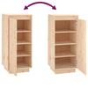 Vidaxl Szafka Na Buty, 35X35X80 Cm, Lite Drewno Sosnowe