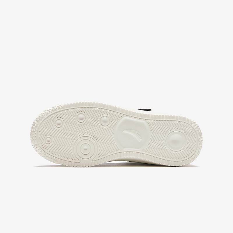 Anta Kids Synthetic Leather Simple Versatile Non-Slip Wear-Resistant Lightweight Shock-Absorbing High-Top Kids Skate Shoes Men Sneakers A12438004-1