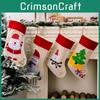 Adorable Christmas Stocking Featuring Santa Snowman Bear And Tree Designs For Kids And Adults