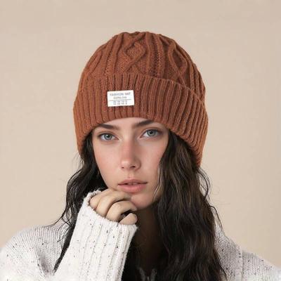 Unisex pletená čepice: Teplá nákrčníková čepice na podzim a zimu – Stylová, odolná proti chladu, vlněná čepice