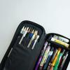 LOONLOON Pencil Case, Pencil Case, Large Capacity, Two-story, Multi-function, Middle School, High...