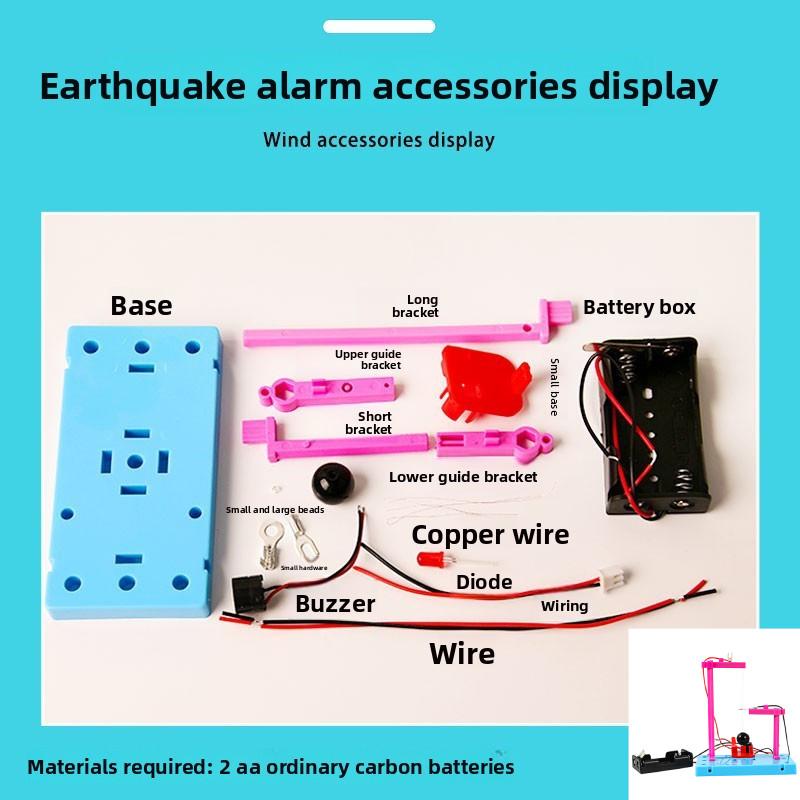 

Science Experiment Diy Children Earthquake Alarm Kit With Electric Components For Stem Education