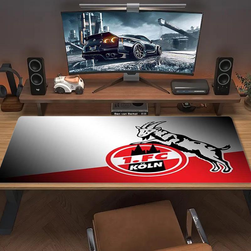 1.FC KoIn Color Mouse Pad Large Gaming Table Cushion Non-slip Laptop Tablet Big Mousepad XXL Mat Mini PC Playmat With Lock edge