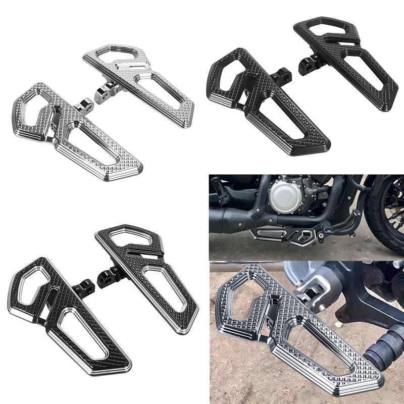 Motorcycle Passenger Floorboard Aluminum Rear Pedal Footpegs Footboard For Harley Touring FLHR Street Electra Glide FLTR Softail