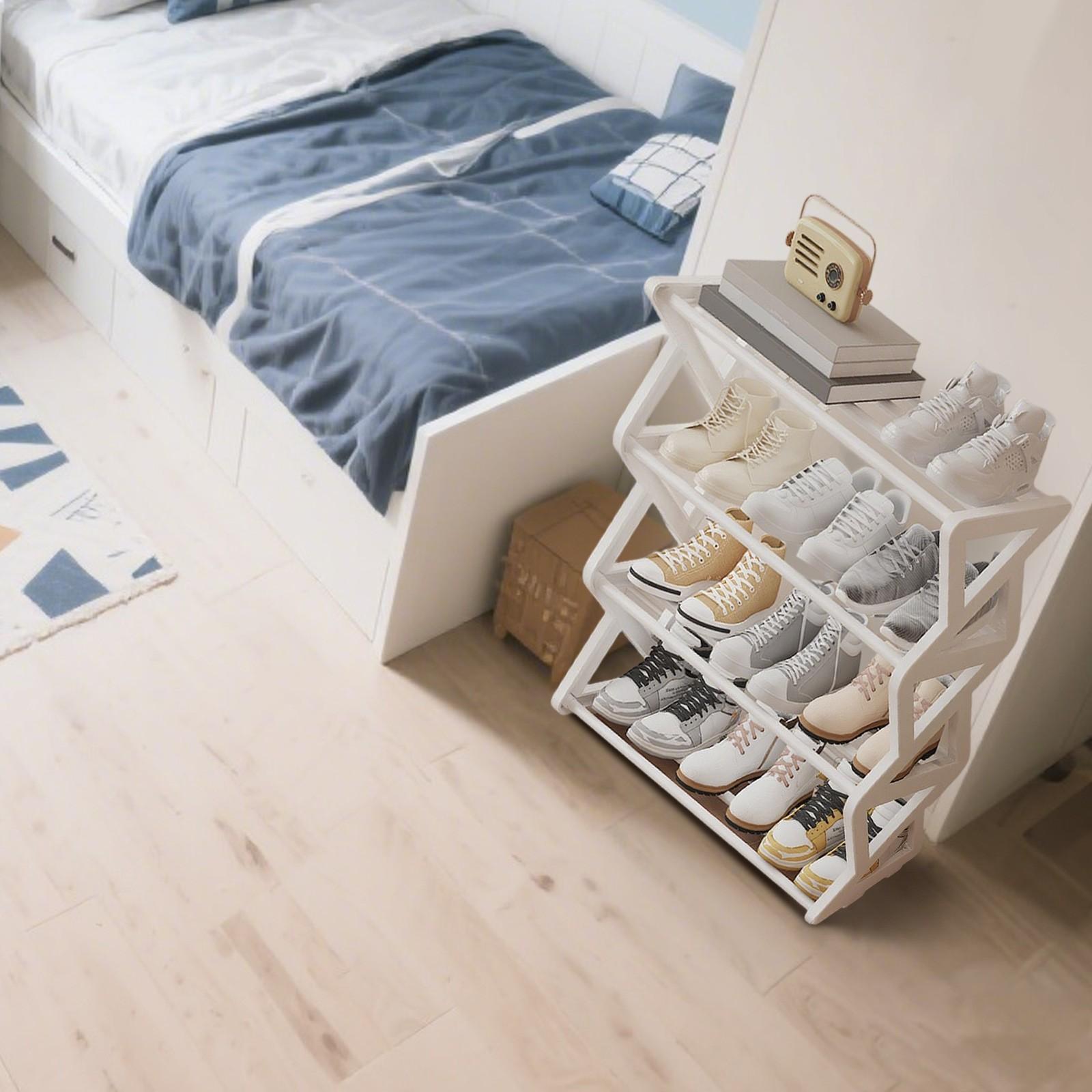 

Многослойная бытовая дверная обувница Начальный уровень Обувница Маленькое пространство Арендные принадлежности Стойка для хранения обуви S белый