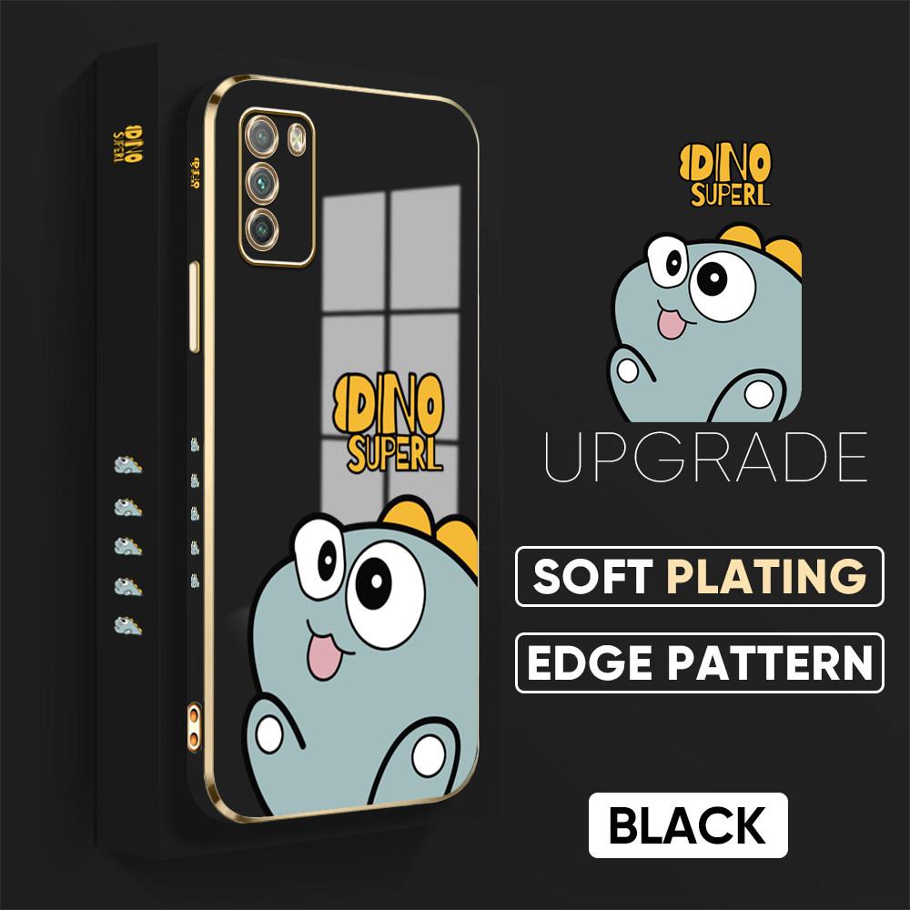 Colorful Printing Patterns Square Edge Pattern Casing Plated Phone Shell Luxury Plating Soft Phone Case for Huawei Honor Xiaomi Redmi