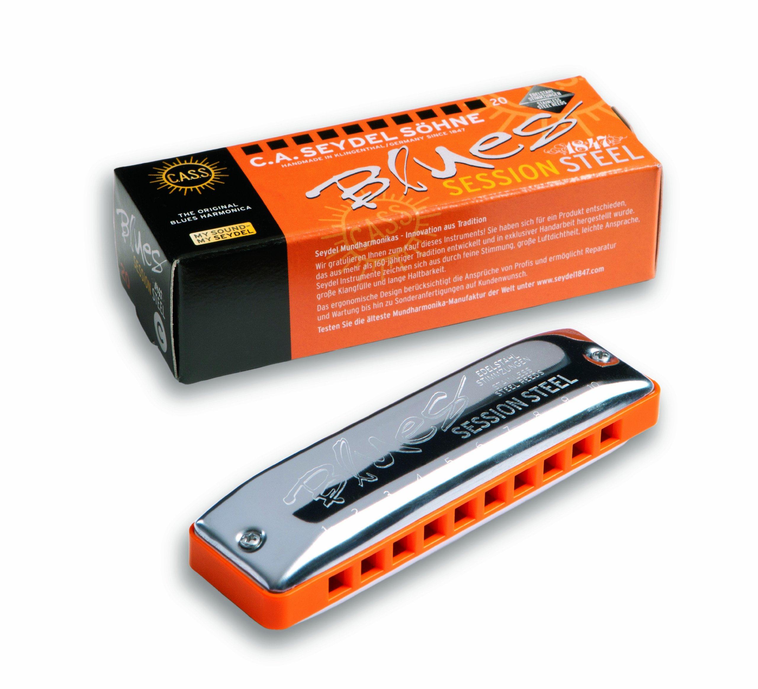 

Seydel Harmonica Blues 10 Hole SESSION Steel Eb Session Steel E Flat