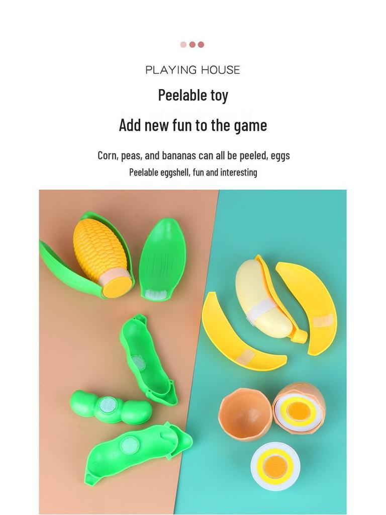Cross-Border Kids' Pretend Play Fruit & Veggie Cutting Toy for Early Education
