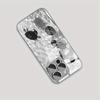 Marine Turtle Pattern Tempered Glass Phone Case For iPhone 17 16 15 14 13 12 11 Pro Max 16 Plus 17 Air Electroplate Silver Cover