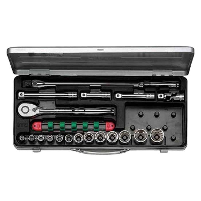 [Kyoto Machine Tools] 12.7mm (1/2 inch) Socket Wrench Set 19-Piece TB413