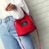 Damen Tasche Canvas Tasche Umhängetasche Lady Schultertasche All-Match Einfarbig Kleine Taschen