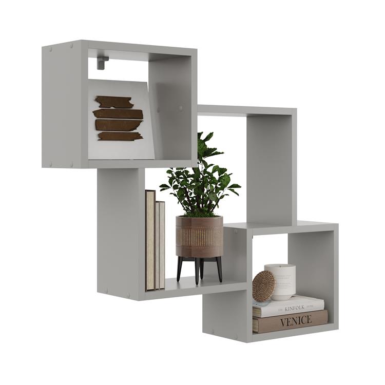 Wall Hanging Shelf, Bookcase - No. 5 Black