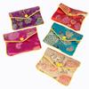 Floral Chinese Handmade Zipper Brocade Coin Purse Wallet Handbags Jewelery Storage Jewelery Bag