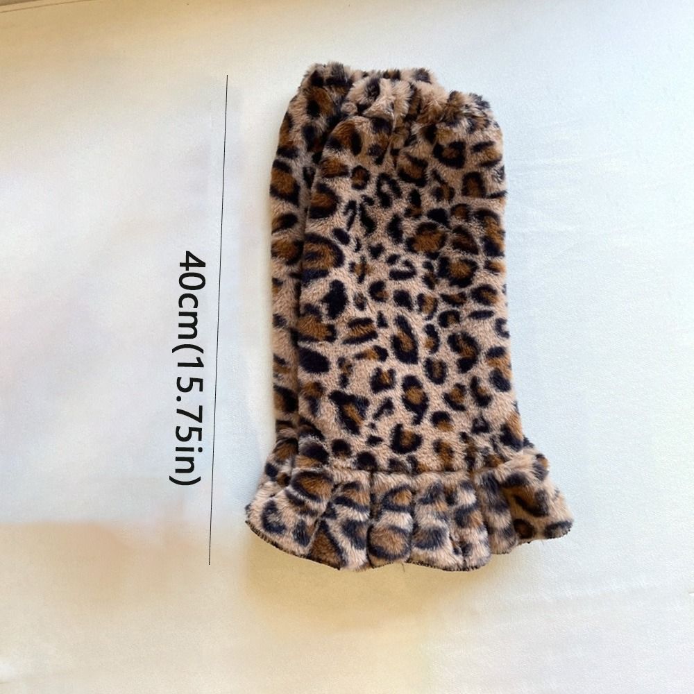 Leopard Print Leg Warmers Ruffled Design Stockings Cosplay Ankle Warmer Socks  Street Style