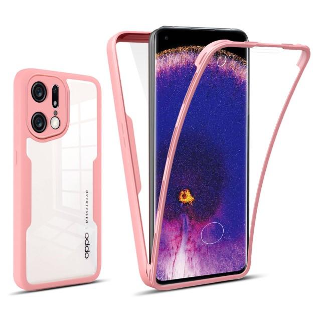 

Чехол с полной защитой 360 для OPPO Find X5 Pro Lite A94 A36 A54 A16 A53 A72 A74 Realme C25 S C21 Y 9i Противоударный Мягкий Прозрачный Чехол For OPPO FindX5Lite розовый