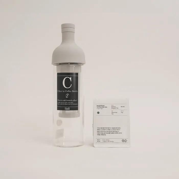 

Бутылка для холодного заваривания листового чая (650мл) + 1 вид травяного чая без кофеина Hadong walnut fruit tea