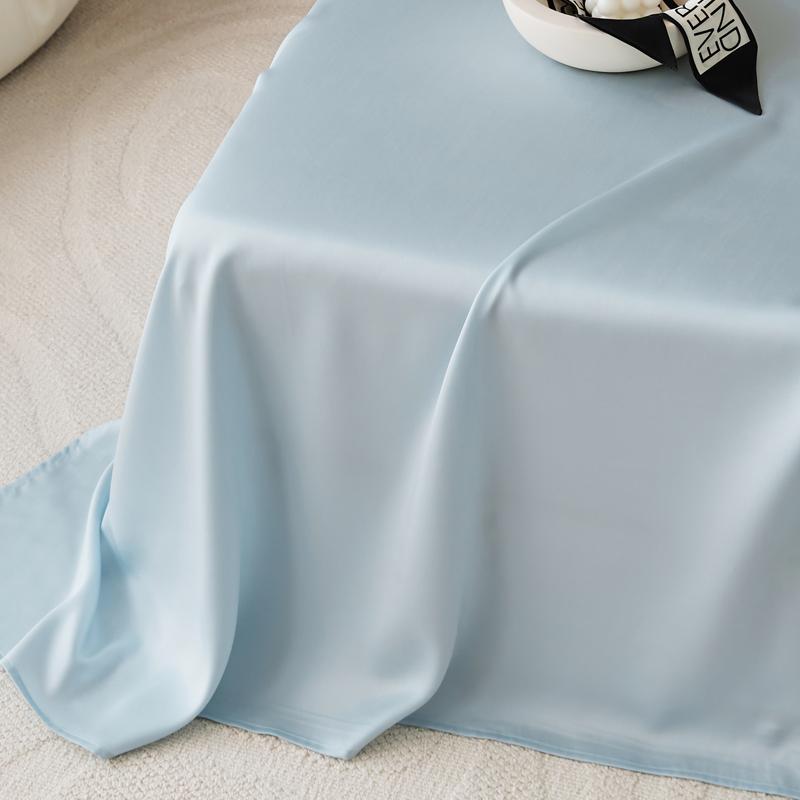 Solid Colour Style Tencel Bedding Set For Adults Kids One Piece Flat Sheet Colorful King Queen Full Size