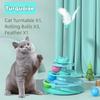 Physical Exerciser Kitten Toys 3 Layer Pet Plaything Fun Puzzle Game Cat Toy Tower  Multi-Cat