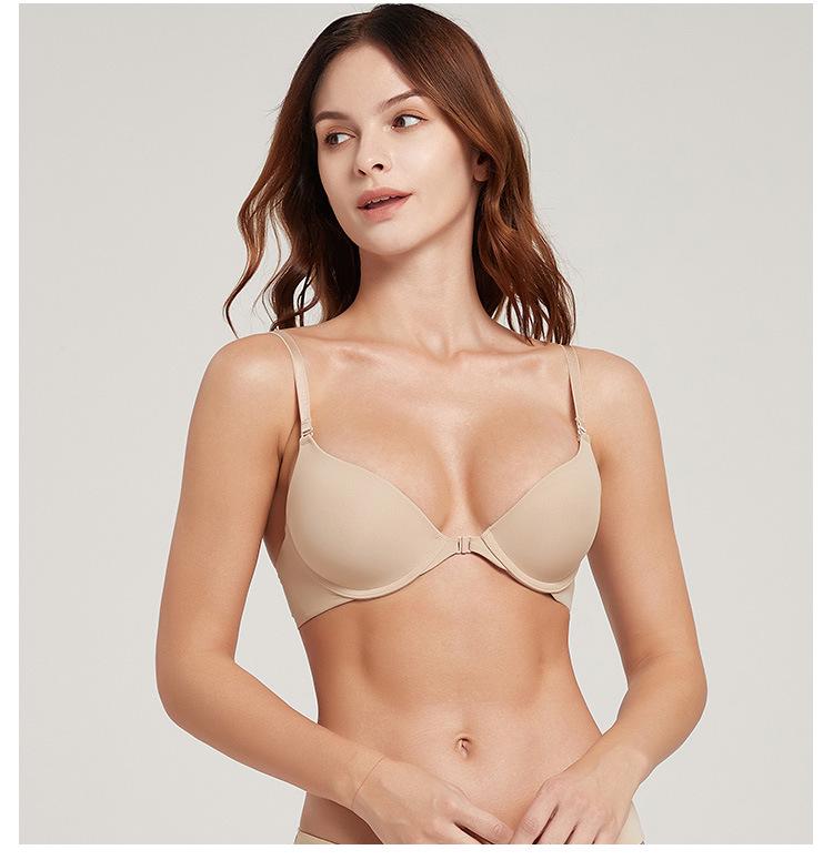 Women's Summer Thin Push-Up Seamless Bra for Small Chest - Anti-Sagging