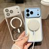 Применимо к магнитному чехлу для мобильного телефона Apple 17proMax, прозрачный, продвинутое ощущение, iPhone16 Европа, Америка и 15 противоударный защитный чехол