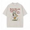 Hot Sale Yoshitomo Nara Vintage Washed Tshirt Men Women Casual Funny T Shirt Male Cotton Oversized Short Sleeve Tops Streetwear