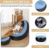 2-IN-1 Lounge Sofa Bed Set Lazy Sofa Set Outdoor Foldable Recliner Bed Folding Portable with Air Pump for Backyard Camping RV