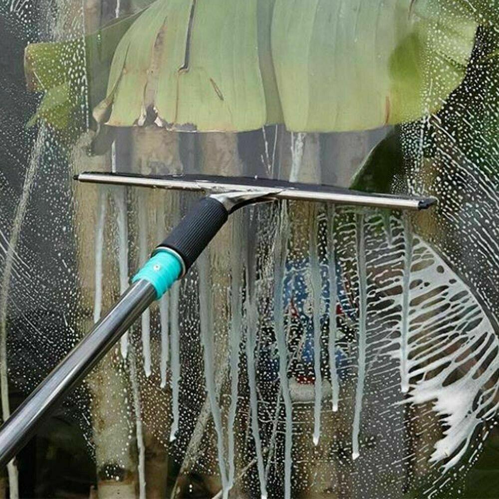 Professional Household Applicator Window Squeegee Rubber Wiper Glass Cleaner Cleaning Brush