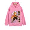 Demon Slayer Zenitsu Anime Polyester Hoodie for Kids 3-12 Boys Girls Unisex Pullover Sweatshirt Cosplay Costume