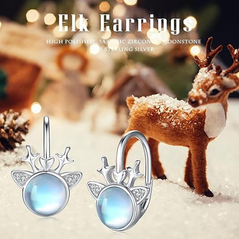 Deer Antler Earrings, A Must-Have Earrings For Christmas And Festivals, Women, Fashionable, Exquisite And Cute Style
