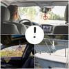 PATIKIL 2Pcs Broken Heart Shaped Car Handle Straps, Car Hanging Accessories Bumper Warning Ring Drift Charm For Auto Decor Interior Exterior