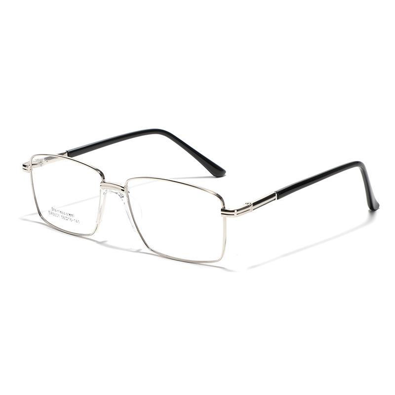 Glasses Square Metal Saddle Nose Pad Literary Retro Flat Glasses Women Commuter Glasses Men